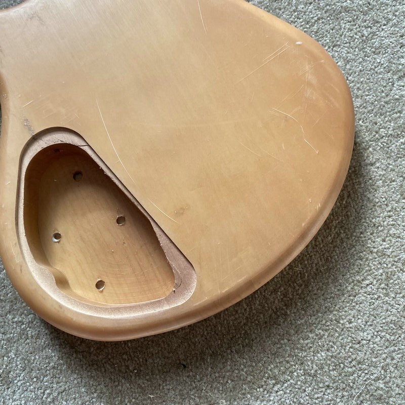 Alder Wood 4 String Bass Guitar Body