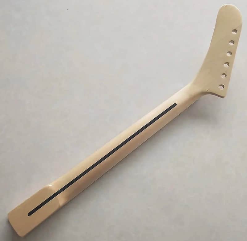Banana Headstock Guitar Maple Wood Neck with Scalloped Fingerboard Fretboard