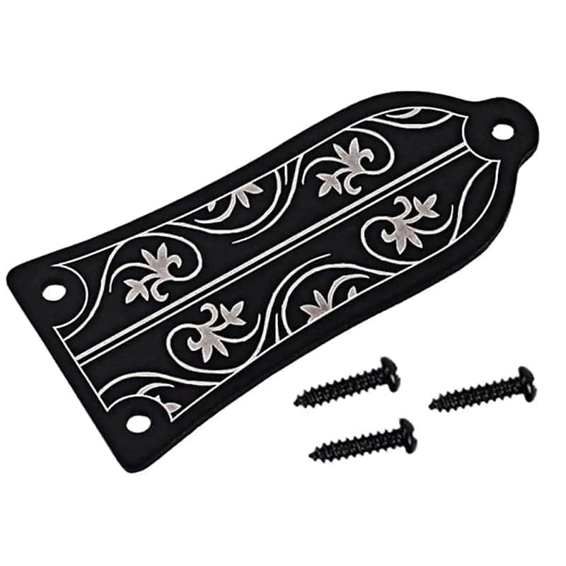 Guitar 3 Holes Truss Rod Cover Black Works For LP SG ES
