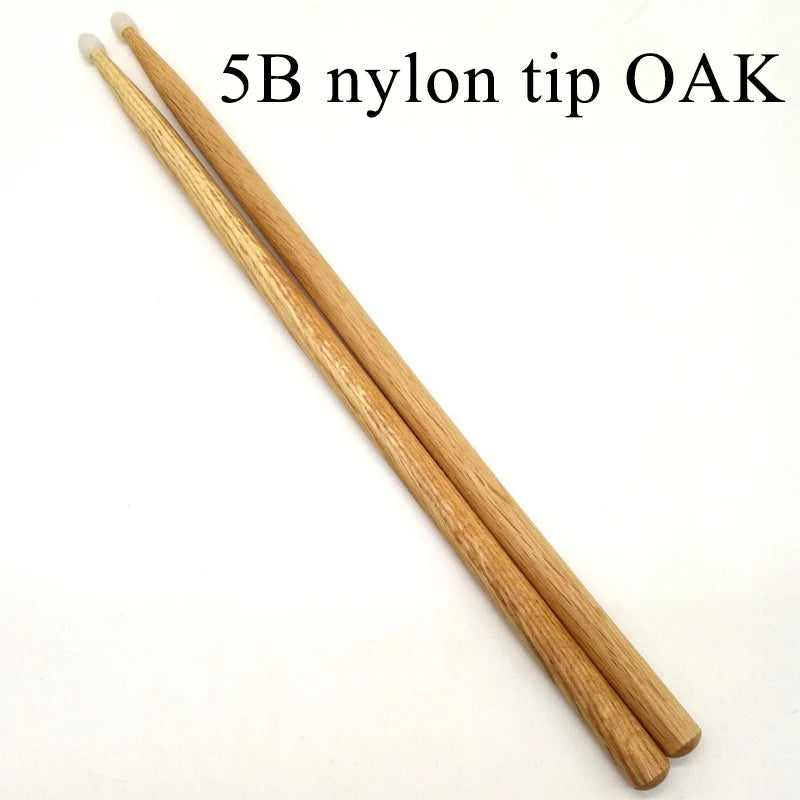 2B 5B 5A 7A OAK drum stick / 5B 7A maple wood drum stick / 1pair/5pair /6pair /12pair with nylon tip