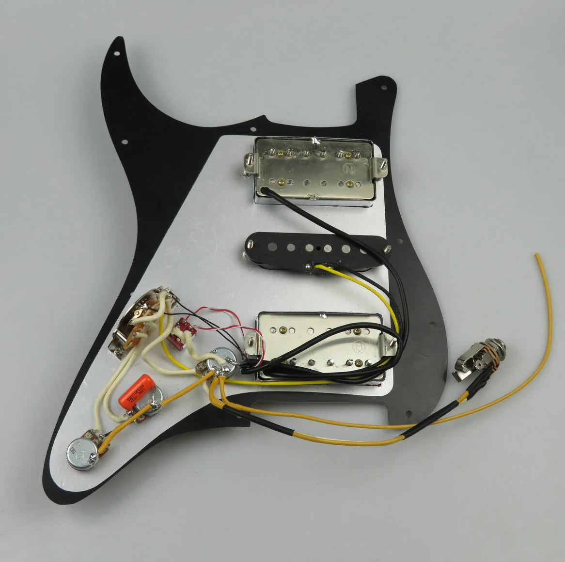 Prewired Multifunction Wiring HSH Pickguard lp Alnico 5 Humbucker Pickups Wiring Harness Connection 20 tone switching For Stratocaster Strat