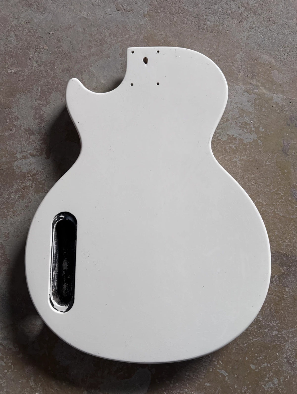 White Single Humbucker Guitar Body with Purple Top Fit LP