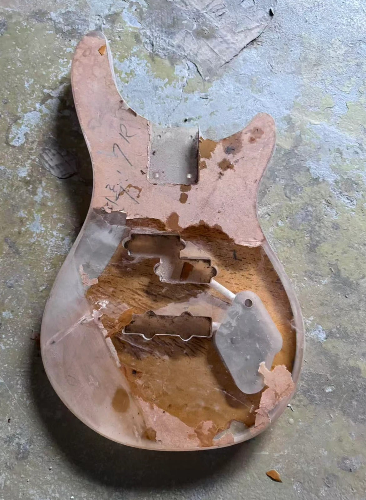 Acrylic Materiel 4 String Electric Bass Body DIY Project