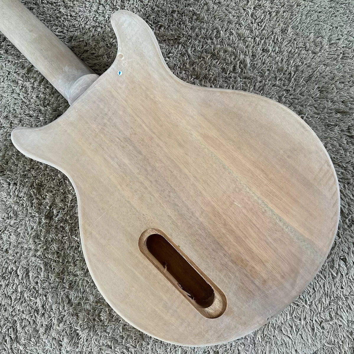 Gladiator Electric Guitar, African Mahogany, Semi-finished DIY Project (Incomplete)