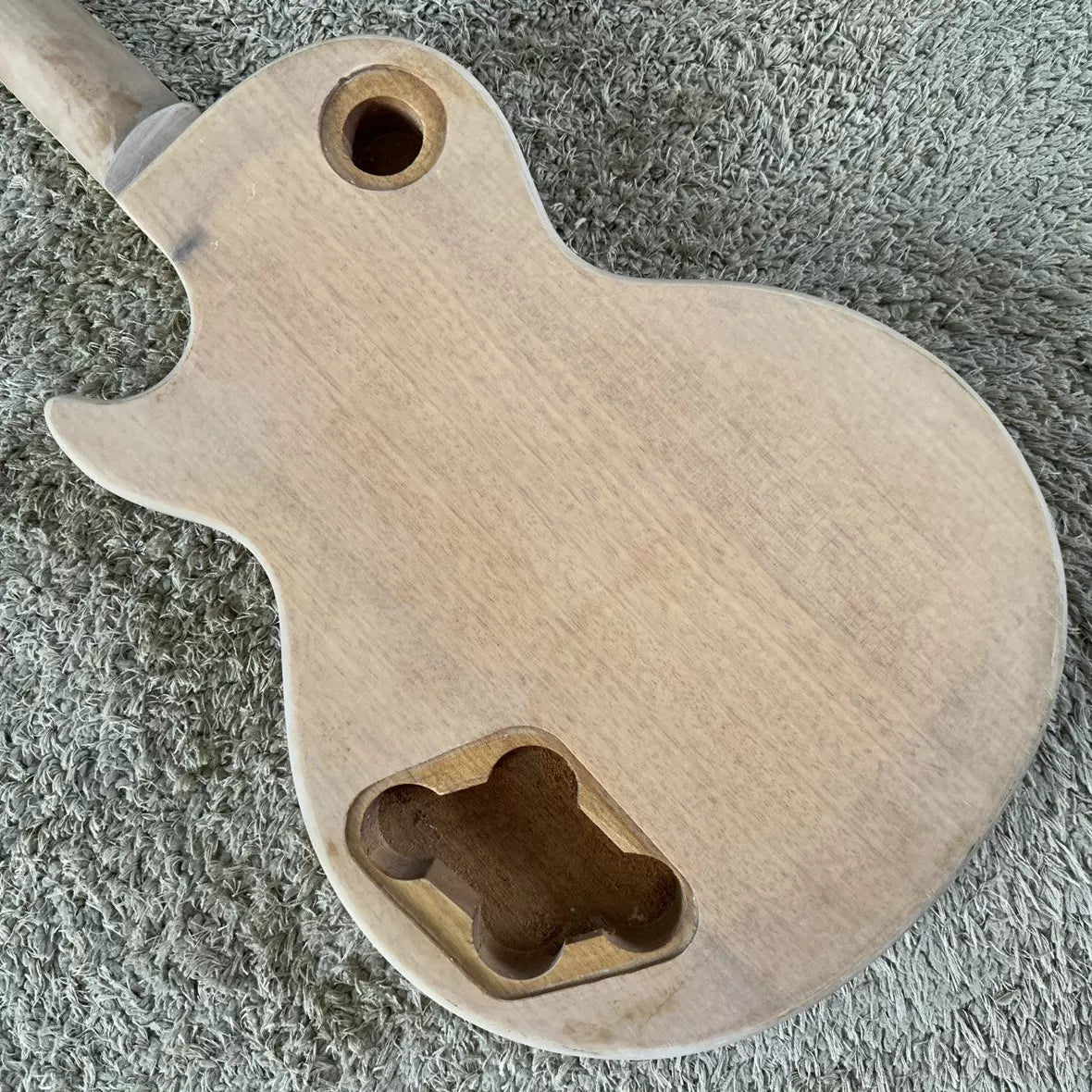 Stock Gladiator LP flat electric guitar P90 African mahogany semi-finished DIY project (incomplete)