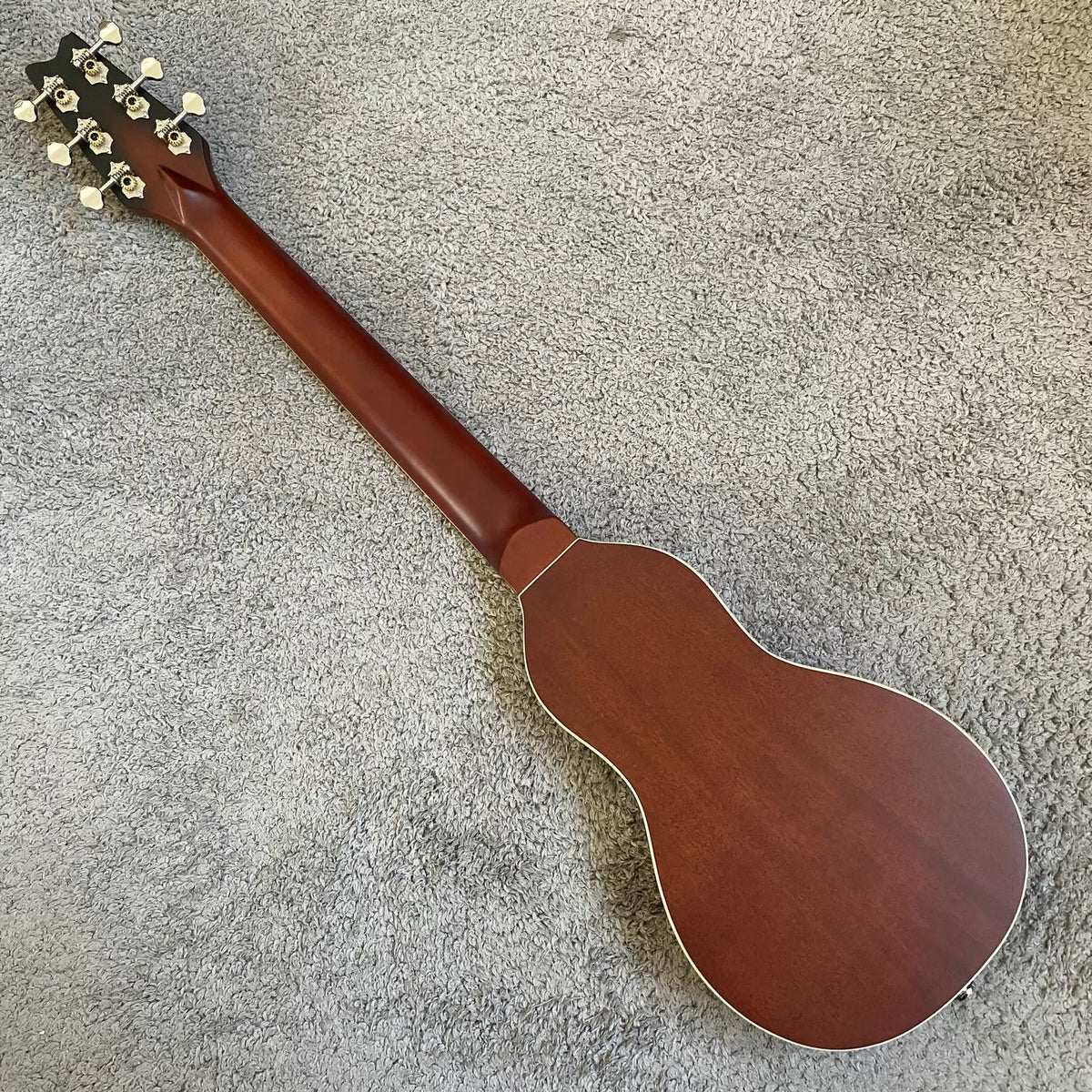 Minor flaws and dents: 34-inch solid wood folk guitar with steel strings, travel mini portable acoustic guitar for children, beginners, and adults.