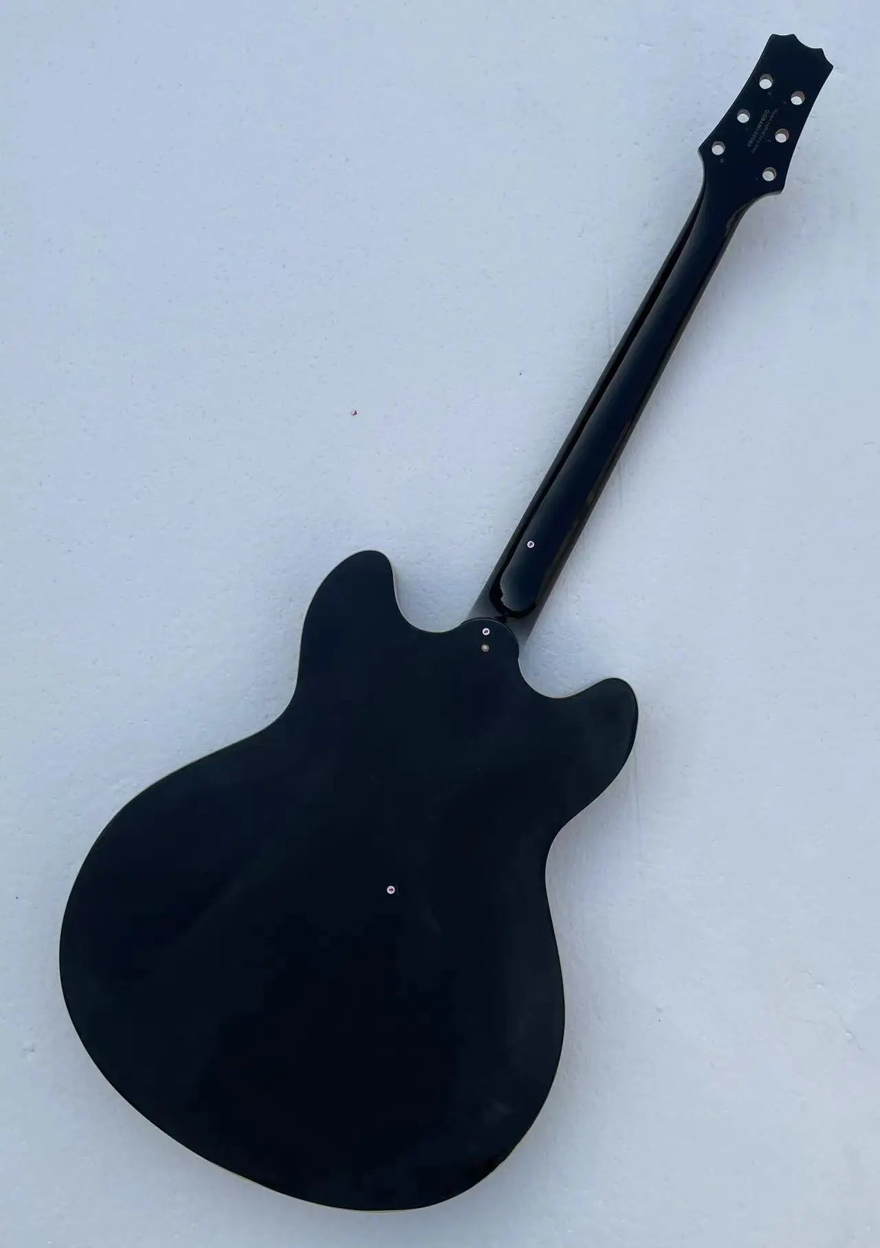 Black Semi Hollow Jazz Guitar Body and Maple Neck