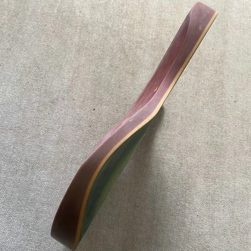 Okoume Wood Green Guitar Body with Tiger Maple Top