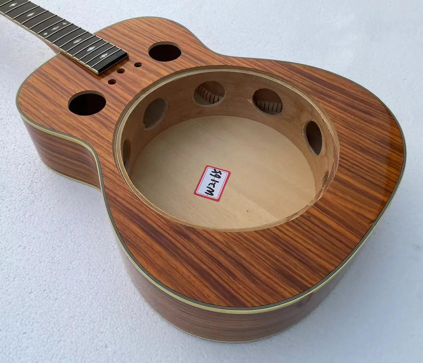 DIY Project Dobro Resonator Acoustic Guitar Body and Maple Neck