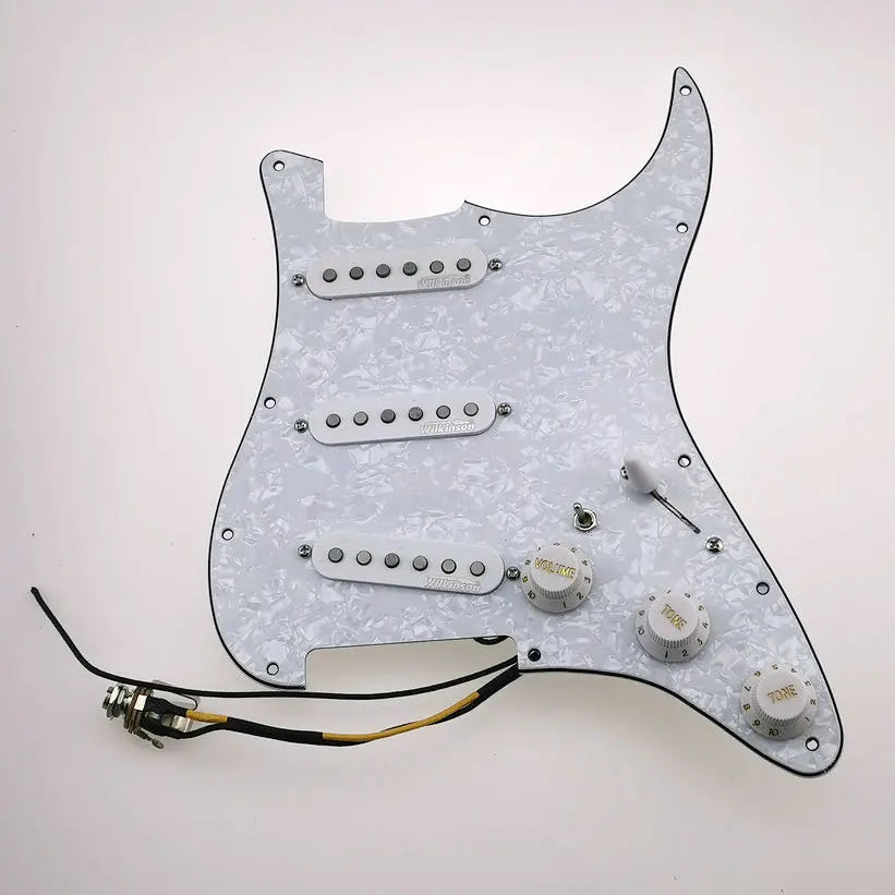 SSS Guitar Loaded Prewired Pickguard Fit Fender Stratocaster Strat