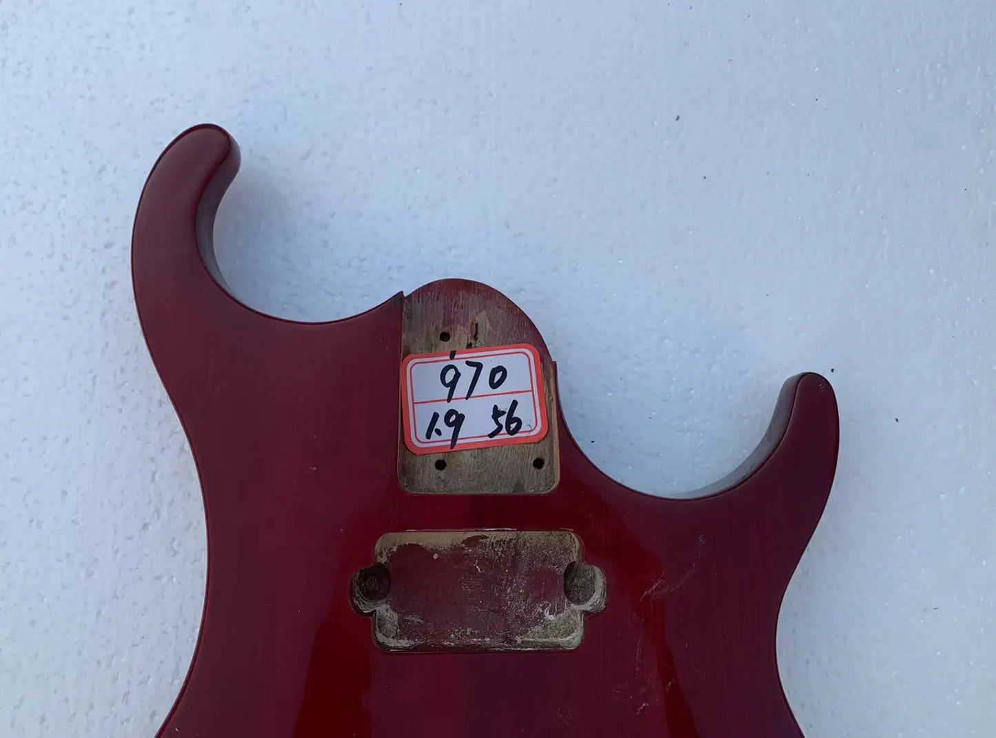 Red Basswood Electric Guitar Body DIY