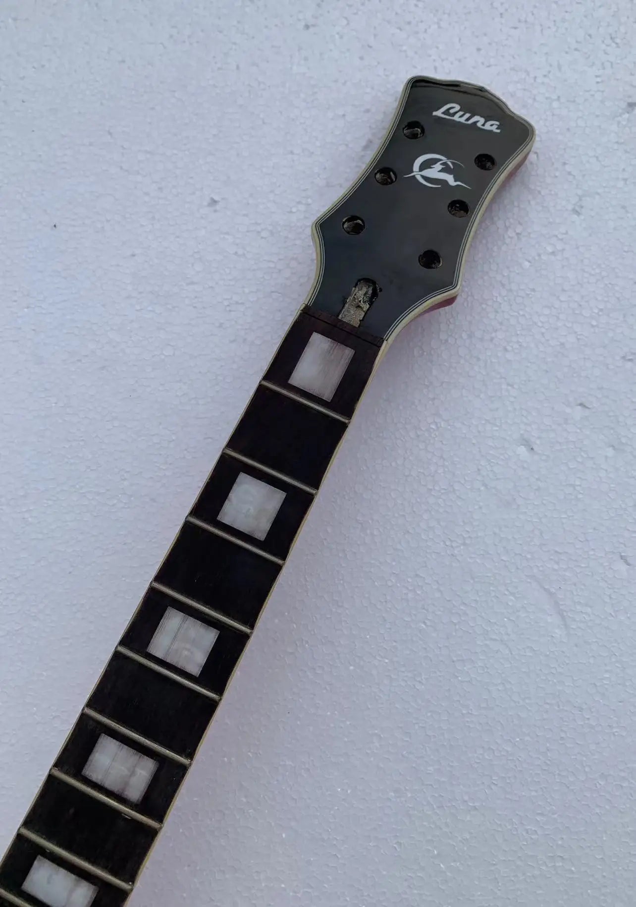 DIY Project Red Guitar Semi Hollow Jazz Body with Maple Neck, Rosewood Fingerboard