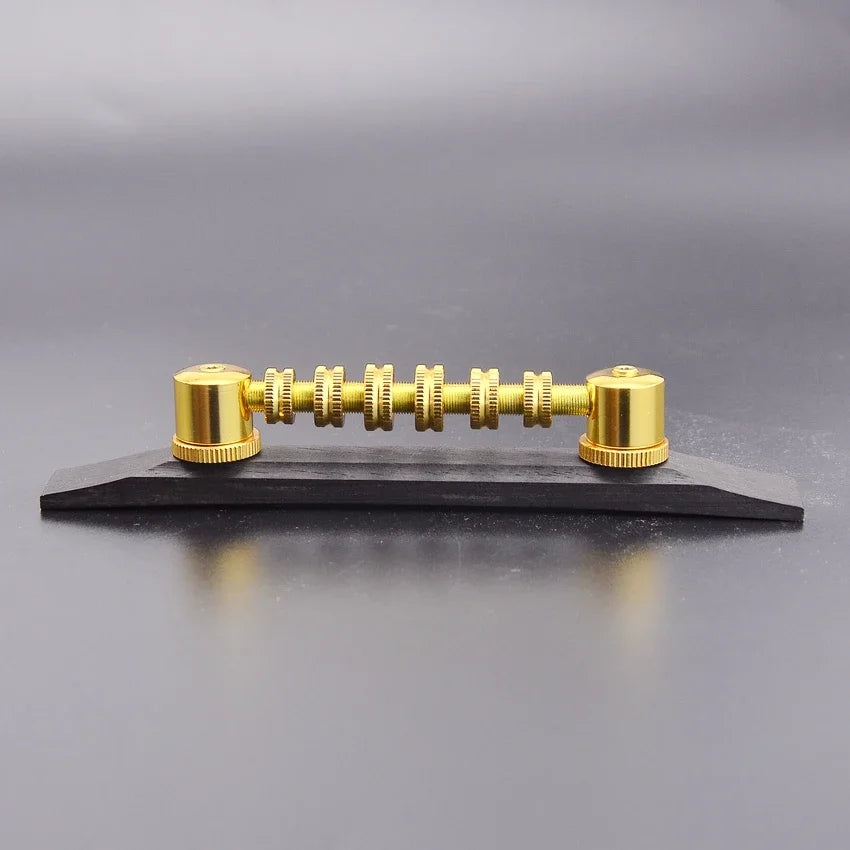 Ebony Wood Jazz Guitar Roller Adjustable Bridge