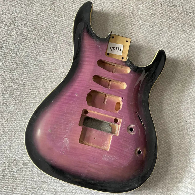 Purple Burst HSS Guitar Basswood Body with Tiger Maple Top