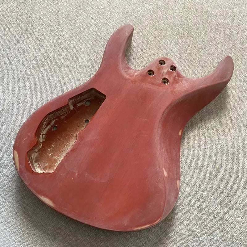 Okoume Wood Green Guitar Body with Tiger Maple Top