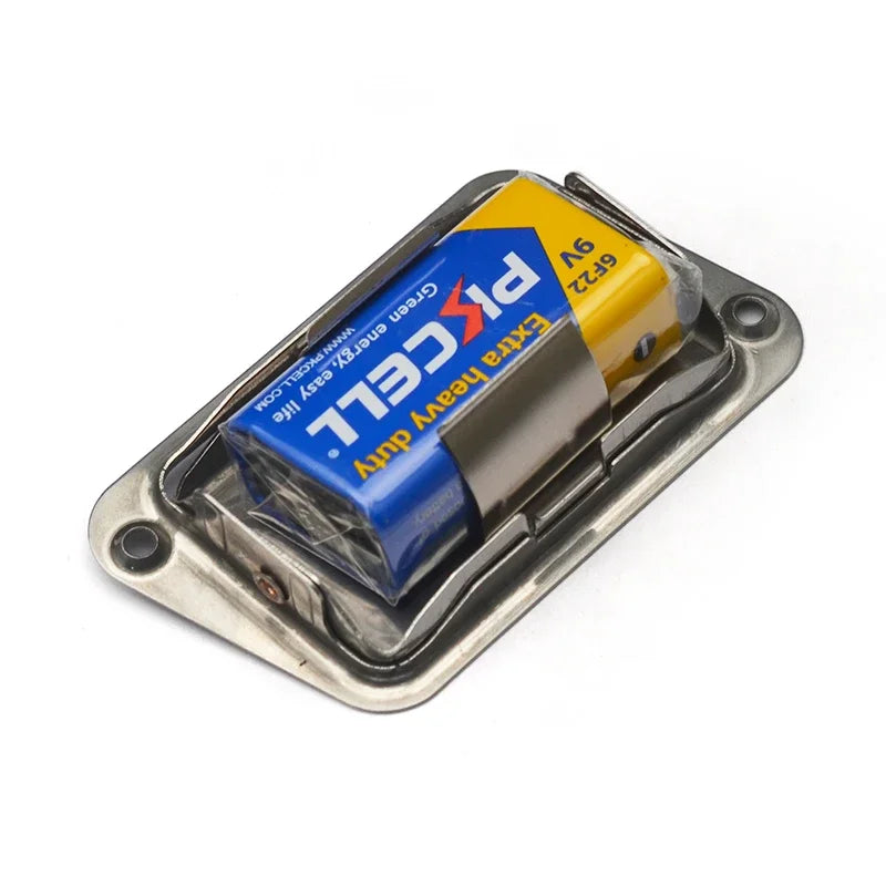 9V Steel Bass Guitar Pickup Battery Holder Cover