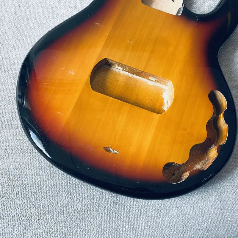 Sunburst Finish Basswood Bass Guitar Body For MusicMan Bass