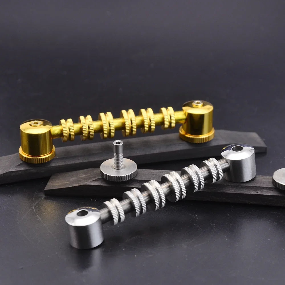 Ebony Wood Jazz Guitar Roller Adjustable Bridge