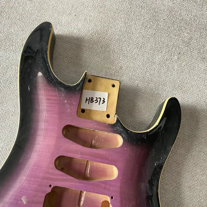 Purple Burst HSS Guitar Basswood Body with Tiger Maple Top