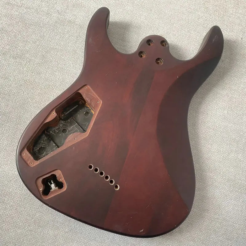Red Basswood Guitar HH Body DIY Project
