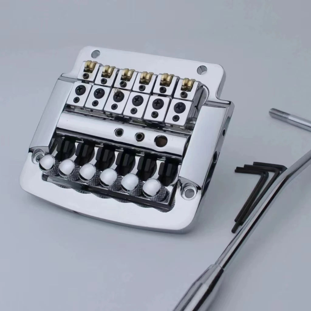 New 6 String Tremolo 4300 Guitar Tremolo Bridge Black Chromium
