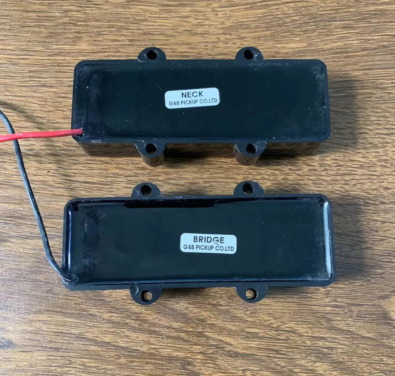Washbun 6 String Active Bass Soapbar Pickups with Wiring Harness Kit