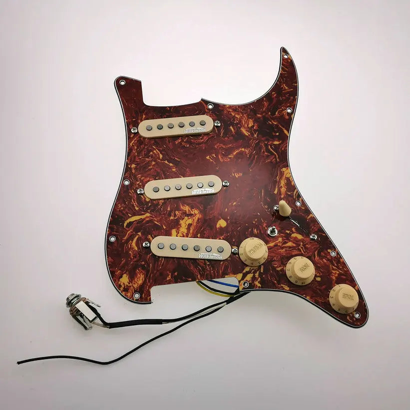 SSS Guitar Loaded Prewired Pickguard Fit Fender Stratocaster Strat
