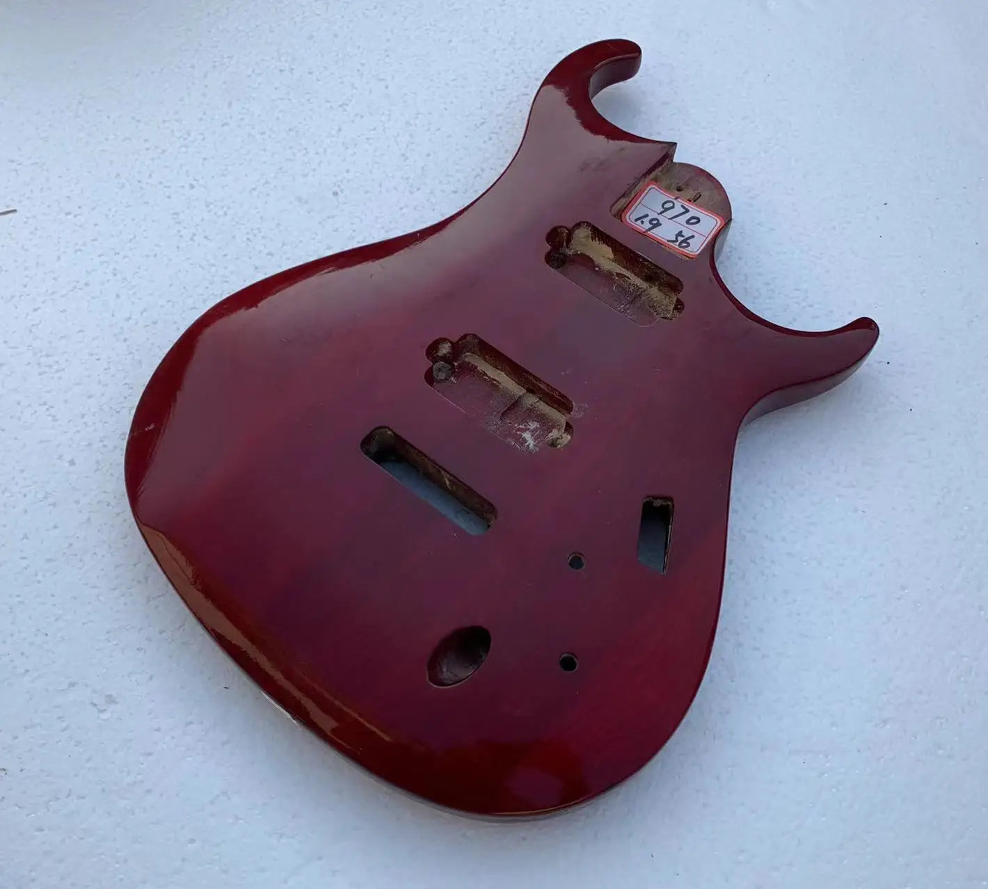 Red Basswood Electric Guitar Body DIY