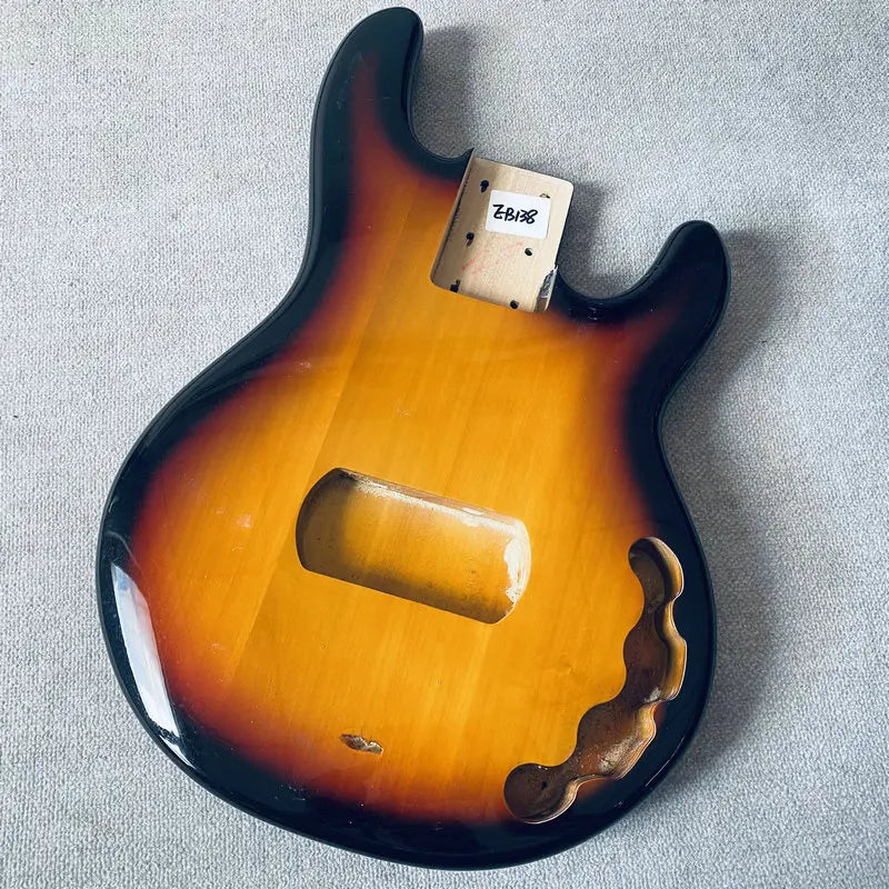 Sunburst Finish Basswood Bass Guitar Body For MusicMan Bass