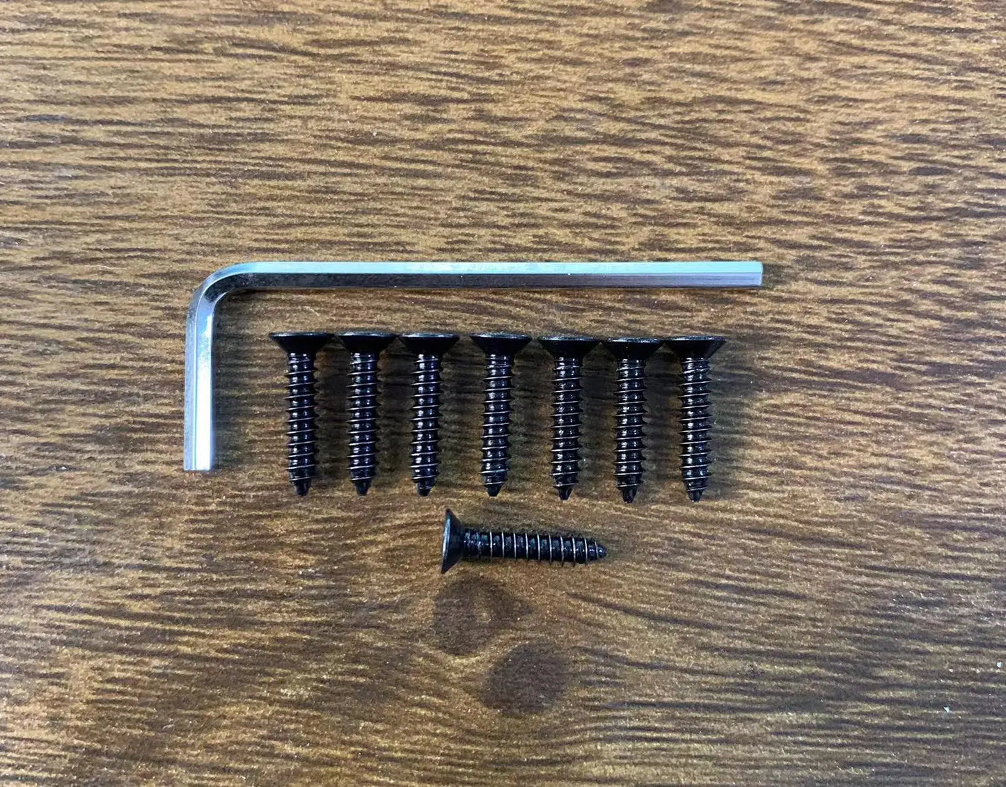 Black 6 Strings Headless Guitar Bridge / Tailpiece