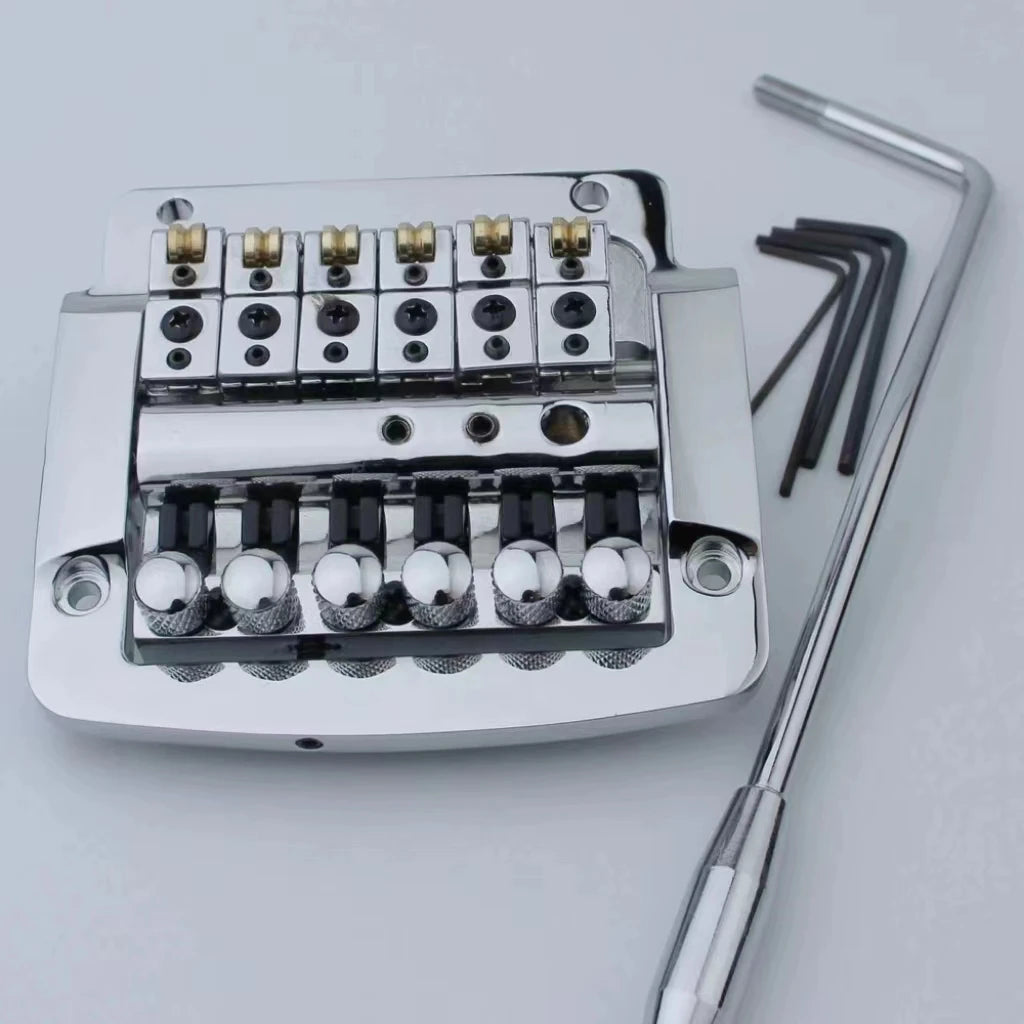 New 6 String Tremolo 4300 Guitar Tremolo Bridge Black Chromium