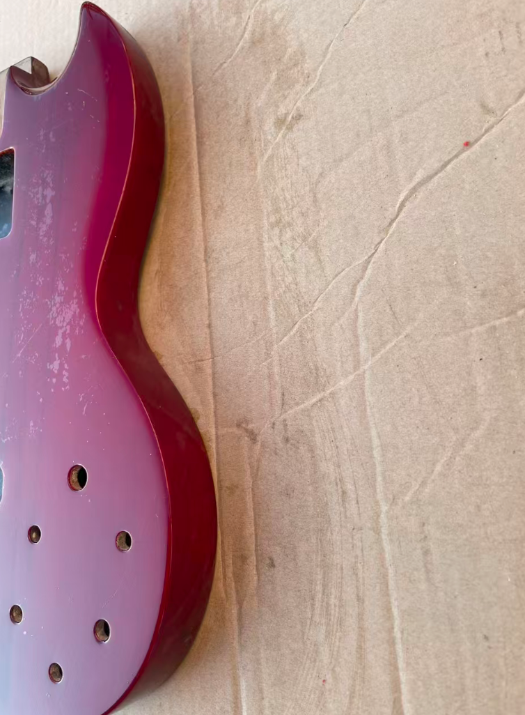SG Bass Custom Body in Glossy Red DIY Project