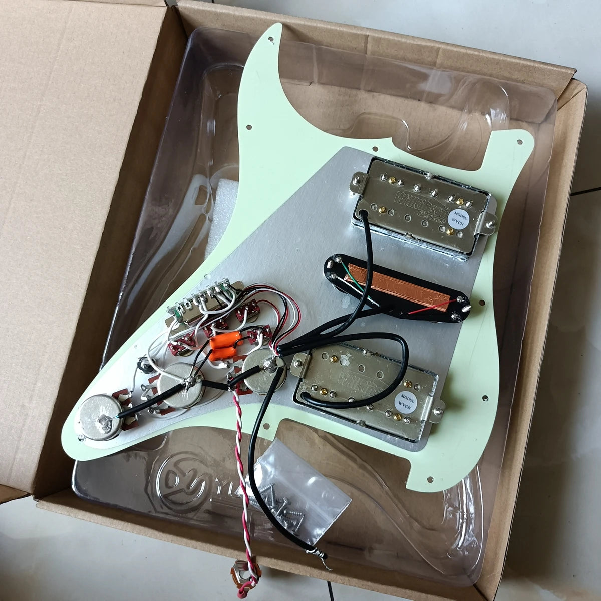 HSH Guitar Loaded Pickguard Set Multifunction Coil Split Switch Chrome Wilkinson Alnico5 Pickups High Output DCR For Stratocaster Strat