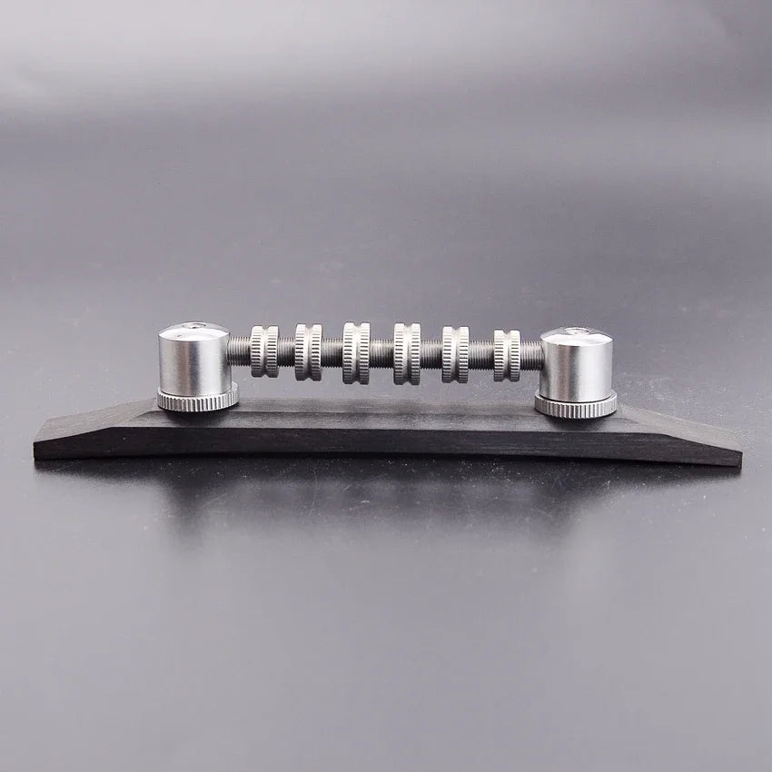 Ebony Wood Jazz Guitar Roller Adjustable Bridge