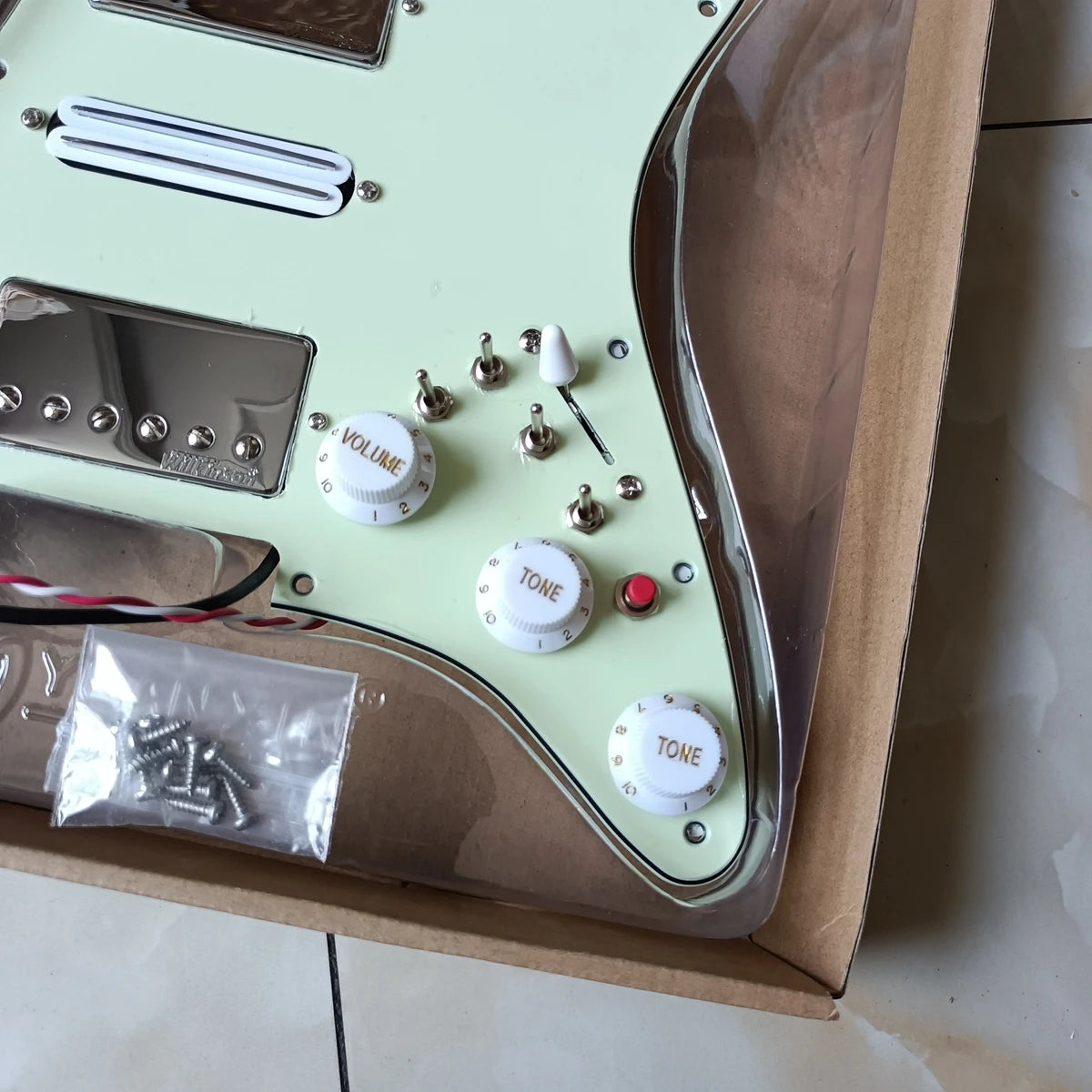 HSH Guitar Loaded Pickguard Set Multifunction Coil Split Switch Chrome Wilkinson Alnico5 Pickups High Output DCR For Stratocaster Strat
