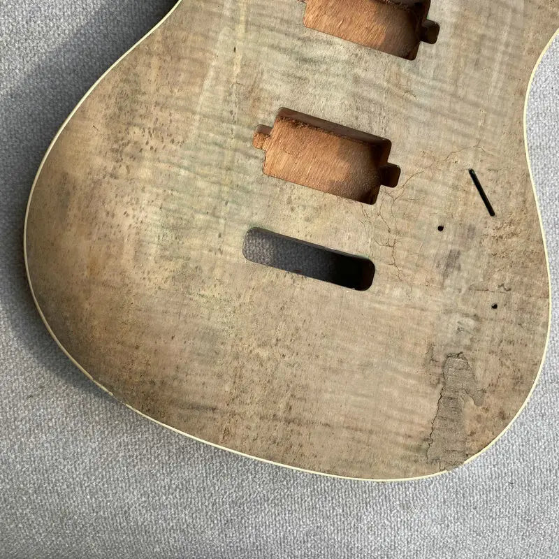 Mahogany Wood Guitar Body with Quilted Maple Top