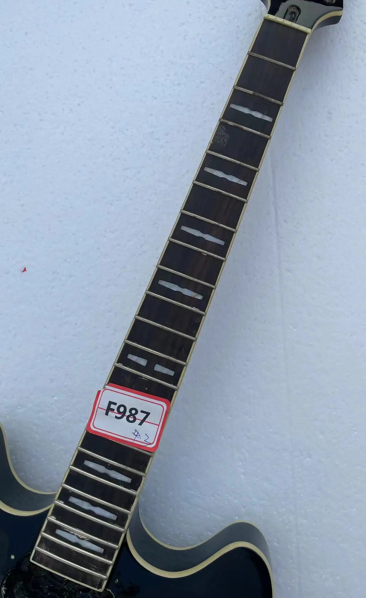 Black Semi Hollow Jazz Guitar Body and Maple Neck