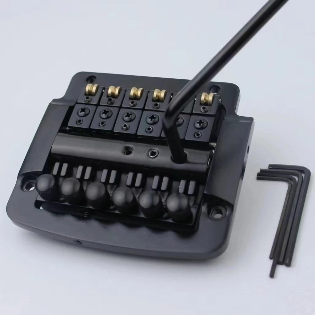 New 6 String Tremolo 4300 Guitar Tremolo Bridge Black Chromium