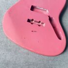 Pink Basswood Bass Guitar Body For Jazz Bass