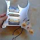 Prewired HSH Silver Mirror Pickguard Zebra Pickup 7 Way Switch Welding Harness For Fender Stratocaster Strat