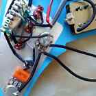 Prewired HSH Silver Mirror Pickguard Zebra Pickup 7 Way Switch Welding Harness For Fender Stratocaster Strat