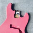 Pink Basswood Bass Guitar Body For Jazz Bass