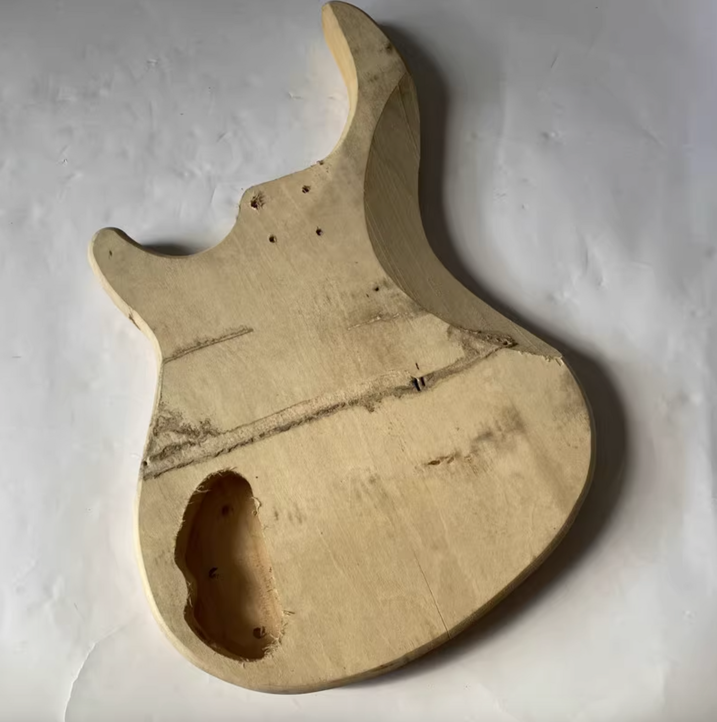 Basswood 4 String Electric Bass Guitar Body DIY Project