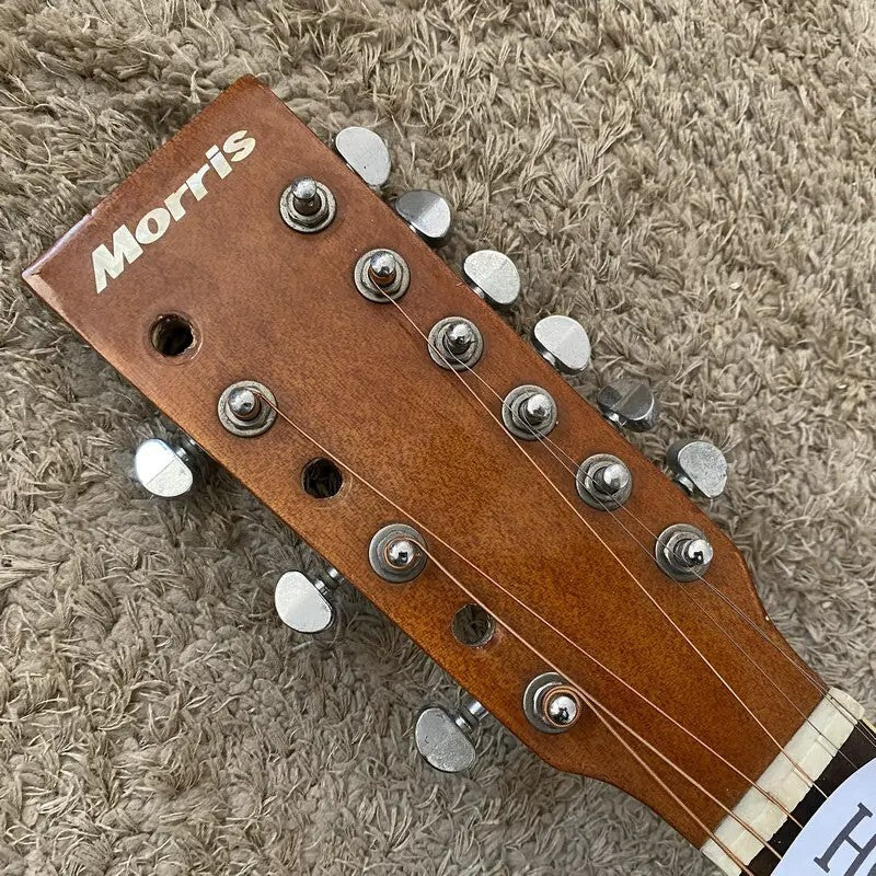 12 String Electric Acoustic Guitar Spruce Maple Plywood Body, with Neck