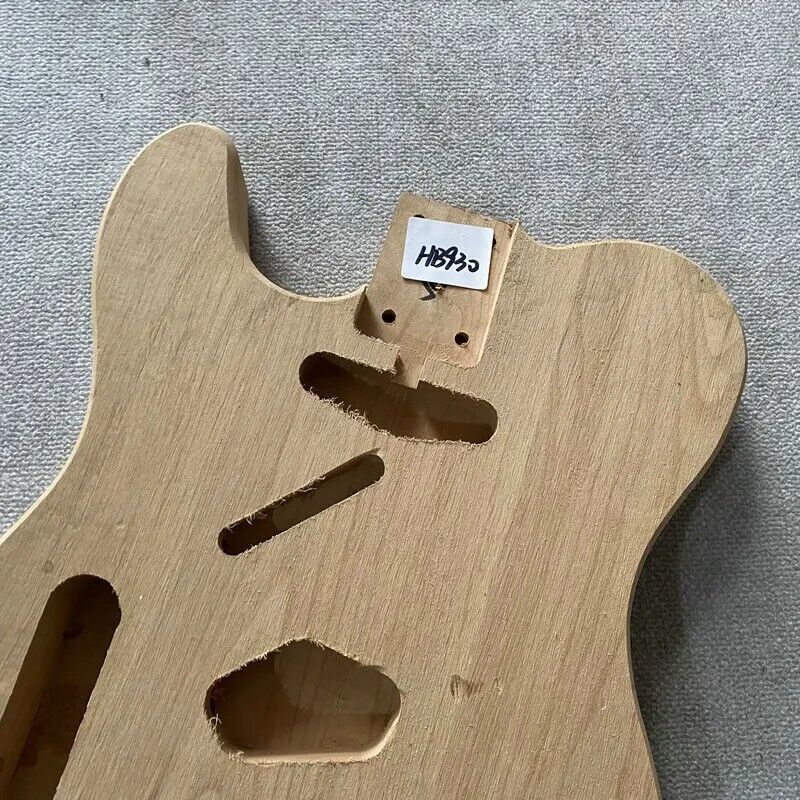 Left Handed Unfinished Basswood Guitar Body with String Through Bridge Fit Tele