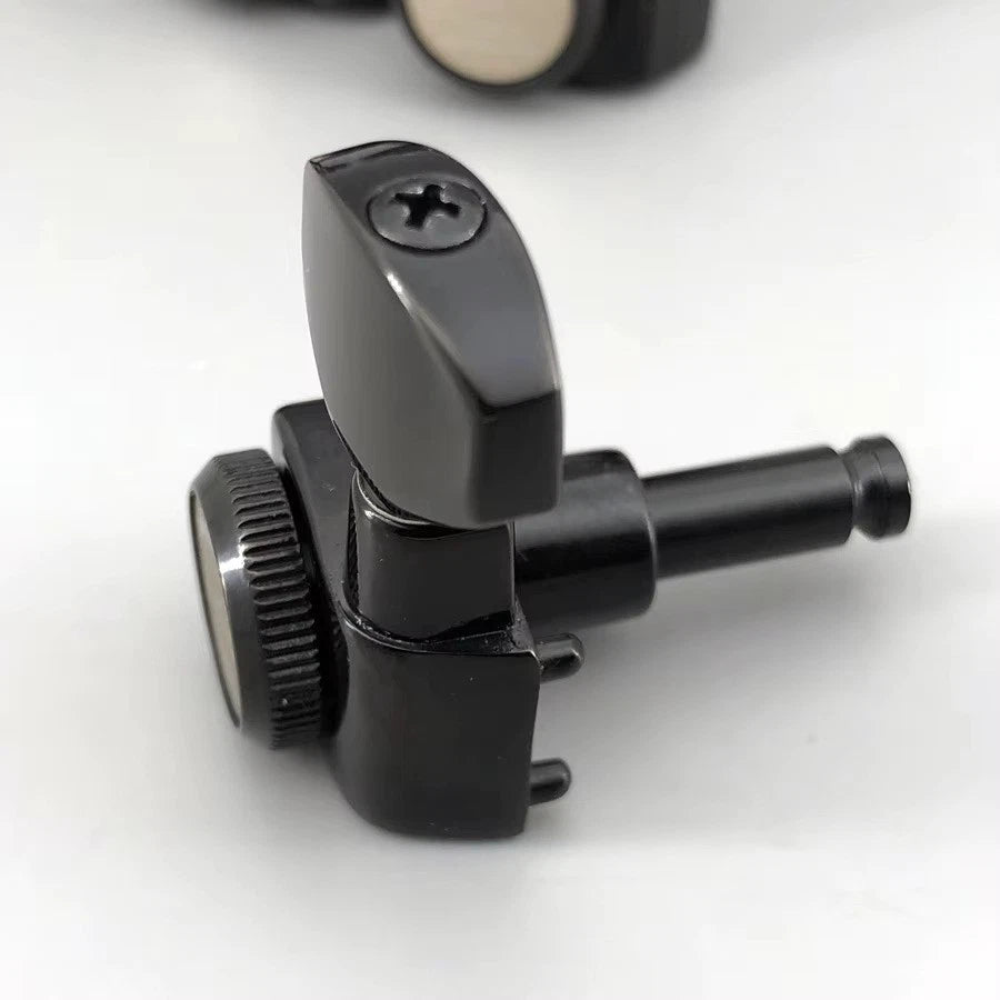 Left-Handed Guitar Locking Machine Heads Tuning Keys in Black Fit ST TL