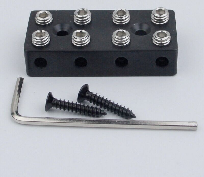 Black Metal 4 String Headless Bass String Lock