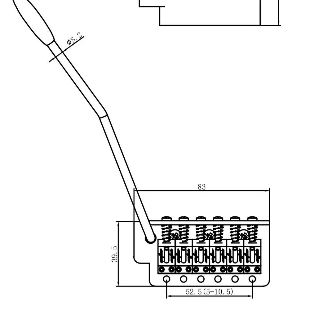 Rainbow Finish Vintage Guitar Bridge Tremolo For Fender Stratocaster Strat