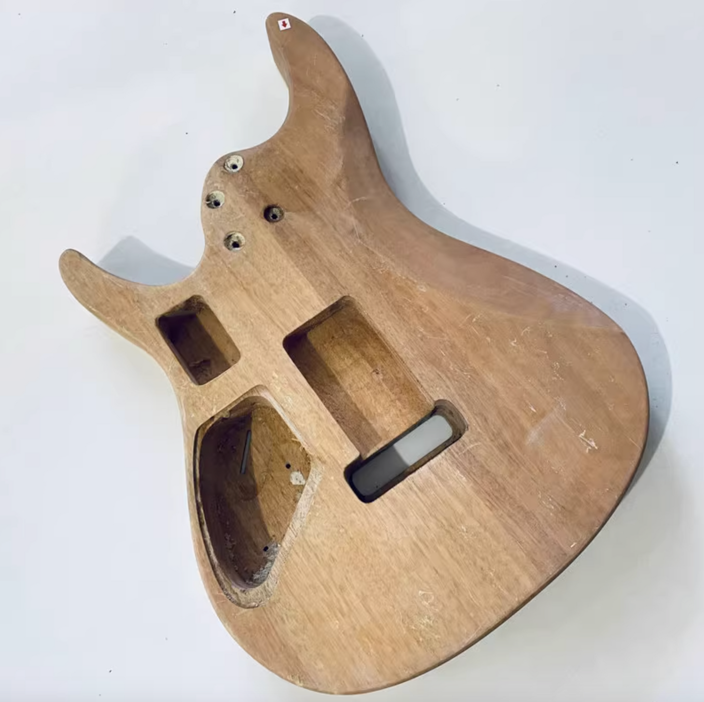 HH Green Veneer Tiger Maple Top Guitar Mahogany Body DIY Project
