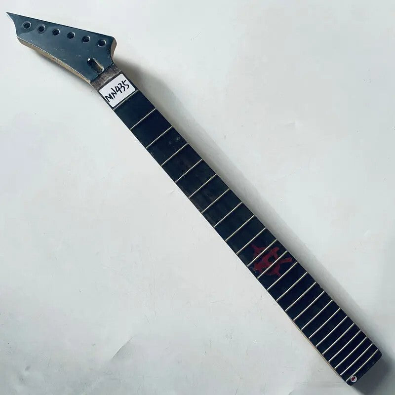 Black Maple Wood Guitar Neck, Rosewood 24 Frets Fingerboard DIY Project